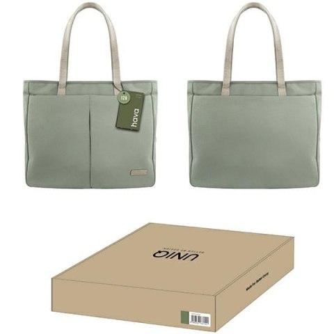 UNIQ torba na laptopa Hava 16"zielony/laurel green RPET