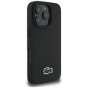 Zestaw 2w1 Lacoste Etui + Kabel USB-C Iconic Petit Pique Woven MagSafe do iPhone 16 Pro Max czarny