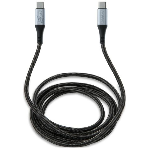 Zestaw 2w1 Lacoste Etui + Kabel USB-C Iconic Petit Pique Woven MagSafe do iPhone 16 Pro Max czarny