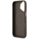 Etui Guess 4G Stripe MagSafe do iPhone 17 brązowy