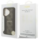 Etui Guess 4G Stripe MagSafe do iPhone 17 brązowy