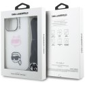 Etui Karl Lagerfeld IML Crossbody Karl&Choupette Head do iPhone 16 Pro Max biały