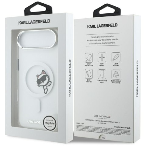 Etui Karl Lagerfeld IML Peekaboo MagSafe do iPhone Air transparent