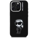 Etui Karl Lagerfeld Silicone Karl Sketch MagSafe do iPhone 16 Pro Max czarny