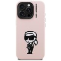 Etui Karl Lagerfeld Silicone Karl Sketch MagSafe do iPhone 16 Pro Max różowy