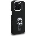 Etui Karl Lagerfeld Silicone Karl Sketch MagSafe do iPhone 16 Pro czarny