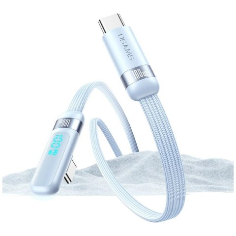 Kabel USAMS US-SJ653 PD 100W USB-C/USB-C 1.2m fioletowy
