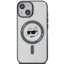 Karl Lagerfeld KLHMP15SHCHNOTK iPhone 15 / 14 / 13 6.1" transparent hardcase IML Choupette`s Head MagSafe