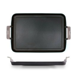 Patelnia do Pieczenia Gładka Valira 4674/25 Czarny Metal