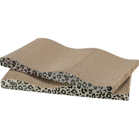 Drapak dla Kotów Trixie Brązowy Krem Karton 44 x 6 x 25 cm (2 Części)
