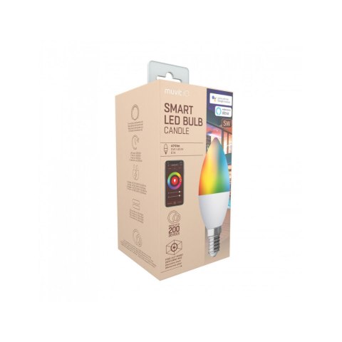 Inteligentna Żarówka Muvit MIOBULB006 Biały Ciepła Biel RGB F 5 W E14 450 lm (2700 K) (6500 K)