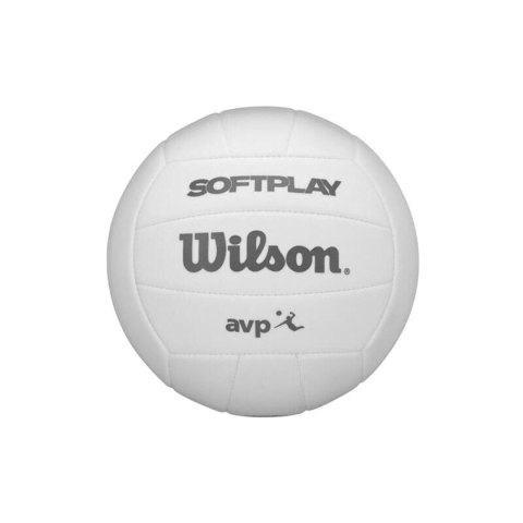 Piłka do Siatki Plażowej Wilson Avp Soft Play Vb White Biały Skóra syntetyczna Rozmiar 5 (Jeden rozmiar)