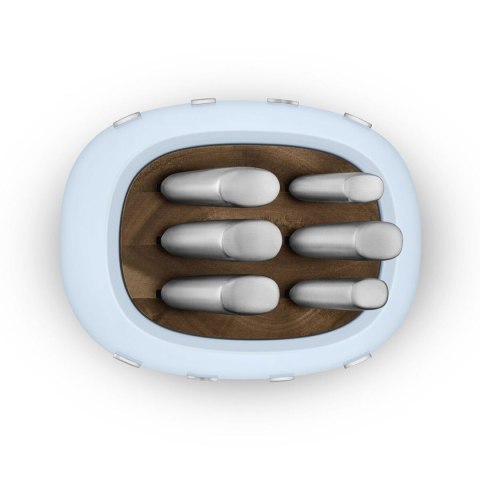 Zestaw noży kuchennych ze stojakiem Smeg KBSF02PB