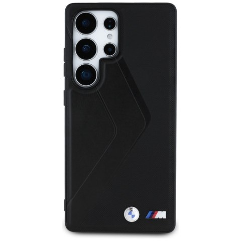 Etui BMW Leather Oversized Stripes MagSafe do Samsung Galaxy S25 Ultra czarny