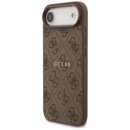 Etui Guess 4G Ring Classic Logo MagSafe do iPhone Air brązowy