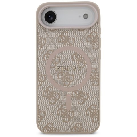 Etui Guess 4G Ring Classic Logo MagSafe do iPhone Air różowy