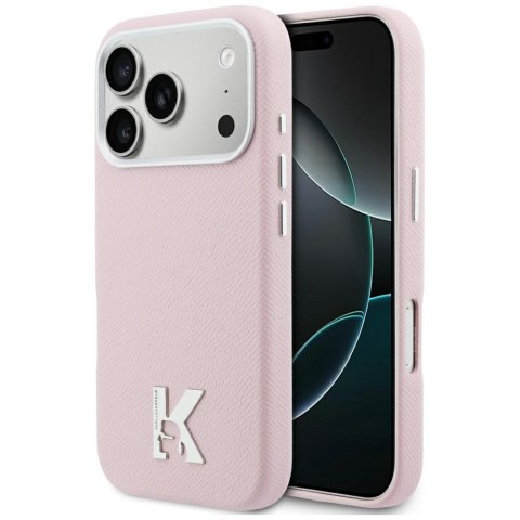 Etui Karl Lagerfeld Karl Head Logo MagSafe do iPhone 17 Pro Max różowy