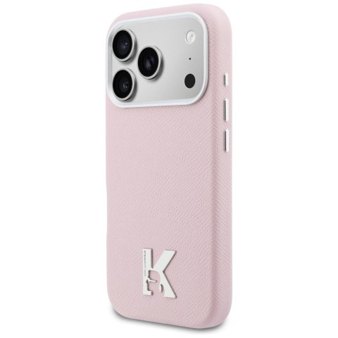 Etui Karl Lagerfeld Karl Head Logo MagSafe do iPhone 17 Pro Max różowy