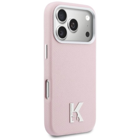 Etui Karl Lagerfeld Karl Head Logo MagSafe do iPhone 17 Pro Max różowy