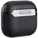 Etui PITAKA Aramid Fiber do AirPods Pro 3 czarno-szary