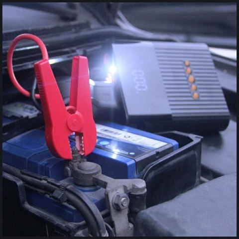 Jump Starter 4smarts PitStop+ 8800mAh Powerbank z kompresorem i latarką czarny