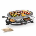 Raclette Princess 8 Oval Stone Grill Party Czarny Szary