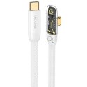 USAMS Kabel kątowy USB-C na USB-CPD 100W Fast Charging Iceflake Series 2m biały/white SJ587USB02 (US-SJ587)