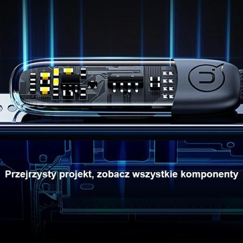 USAMS Kabel kątowy USB-C na USB-CPD 100W Fast Charging Iceflake Series 2m biały/white SJ587USB02 (US-SJ587)