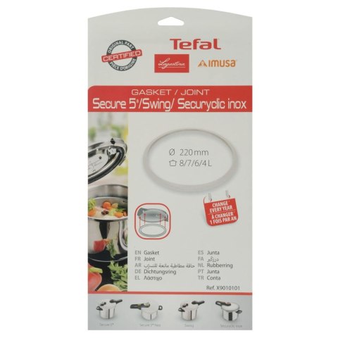 Zestaw Uszczelek Tefal Stal nierdzewna Plastikowy