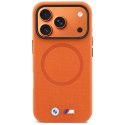 Etui BMW M FW Logo Metal MagSafe do iPhone 17 Pro Max pomarańczowy