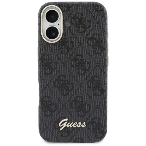 Etui Guess 4G Script MagSafe do iPhone 17 czarny