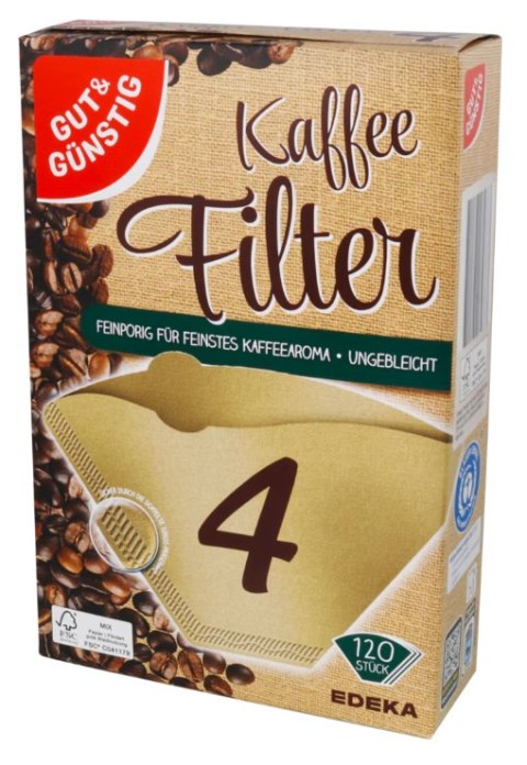 G&G Filtry do Kawy Rozmiar 4 120 szt.
