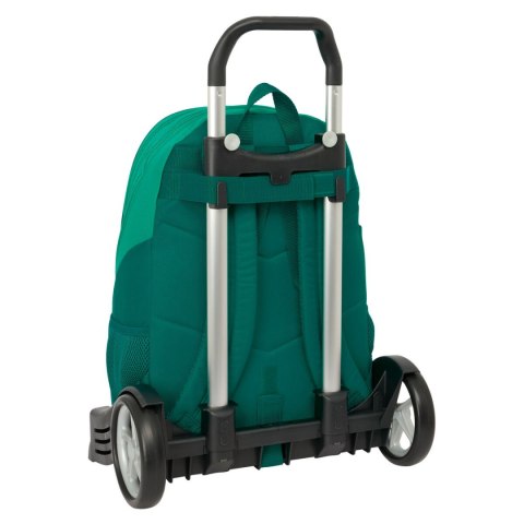 Torba szkolna z kółkami Real Betis Balompié Kolor Zielony 32 x 43 x 14 cm