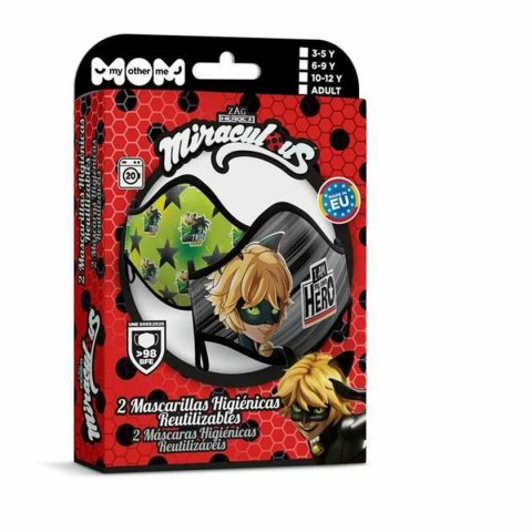 Maska higieniczna materiałowa wielokrotnego użytku My Other Me Cat Noire Premium 10-12 lat