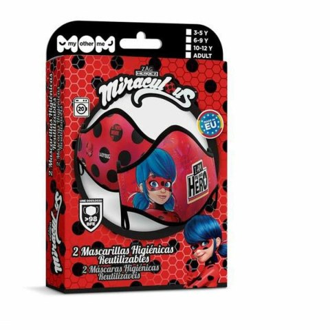 Maska higieniczna materiałowa wielokrotnego użytku My Other Me Ladybug Premium 10-12 lat
