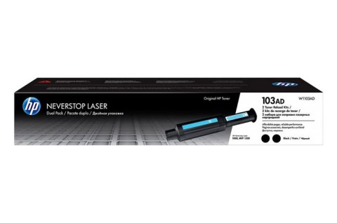 Oryginalny Toner Czarny HP Neverstop Laser 1000, 1200 MFP (103A W1103AD) (DWUPAK)