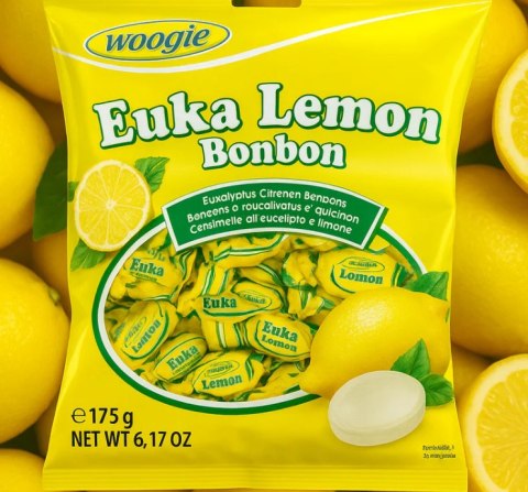 Woogie Cukierki Eukaliptusowo-Cytrynowe 175 g