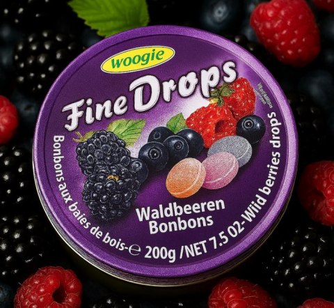 Woogie Landrynki w Puszce Leśne Owoce 200 g