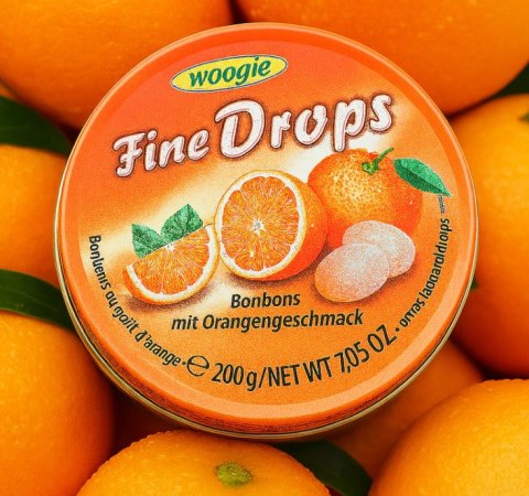 Woogie Landrynki w Puszce Pomarańczowe 200 g