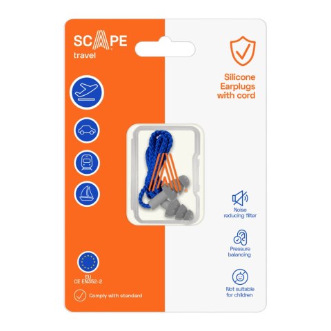 Zatyczki do uszu Scape Travel SA-1-3 (WITH CORD)