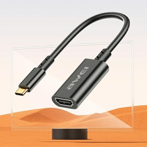 AWEI Adapter CL-217T USB-C/HDMIczarny/black 4k/30Hz