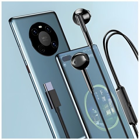 AWEI słuchawki stereo PC-7T USB-C 1.2mczarny/black