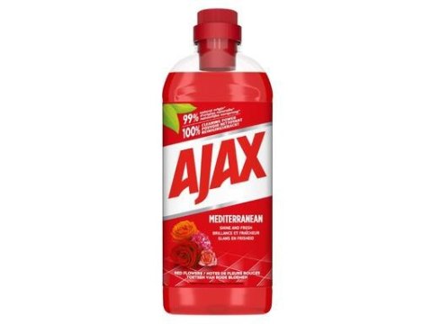 Ajax Mediterranean Red Flowers Uniwersalny Płyn Czyszczący1 l