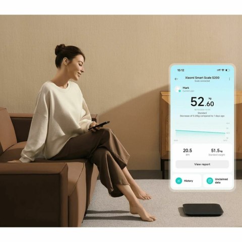 Cyfrowa Waga Łazienkowa Xiaomi S200 BHR9239GL Szary 150 kg