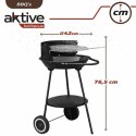 Grill Węglowy na Kólkach Aktive Textilene 42 x 76,5 cm Czarny