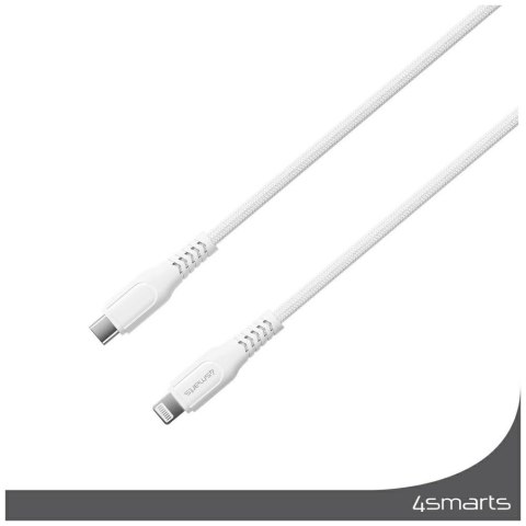 Kabel 4smarts Lightning do USB-C MFI 30W 1.5m biały