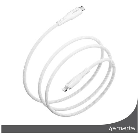 Kabel 4smarts Lightning do USB-C MFI 30W 1.5m biały