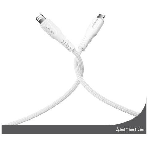 Kabel 4smarts Lightning do USB-C MFI 30W 1.5m biały