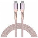 Kabel Verbatim Sync & Charge USB-C do USB-C 100W PD3.0/QC3.0 120cm różowy 31857