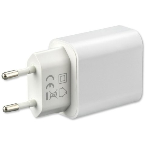 Ładowarka sieciowa 4smarts VoltPlug 20W PD MFI USB-C z kable USB-C do Lightning biały